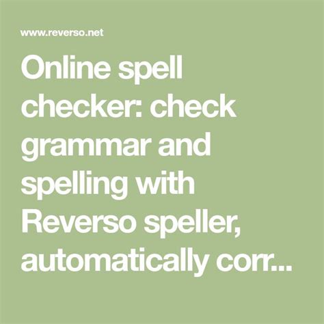 correct grammar reverso.